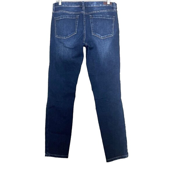 Blank NYC Skinny Crop Distressed Cult Classic Jeans Size 30 Stretch Denim - Picture 3 of 11